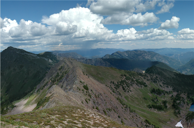 Photograph of a high-based storm